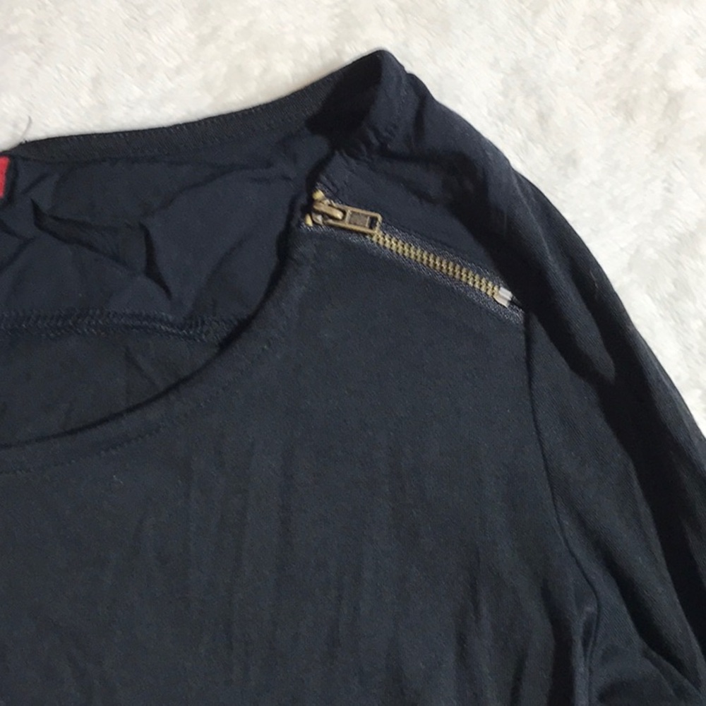 Merona 3/4 Sleeve w/Zipper - Picture 5 of 9